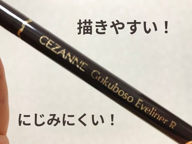 極細 アイライナーR 00 ブラウンブラック/CEZANNE/リキッドアイライナーを使ったクチコミ（1枚目）