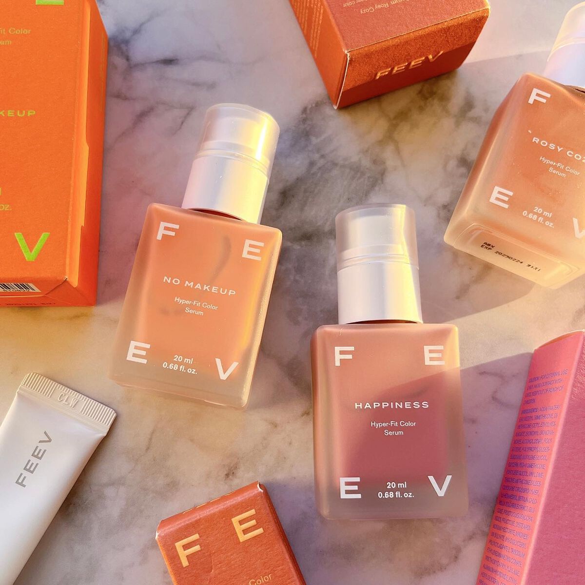 カラーセラム ノーメイクアップ/FEEV/リキッドチークを使ったクチコミ（1枚目）