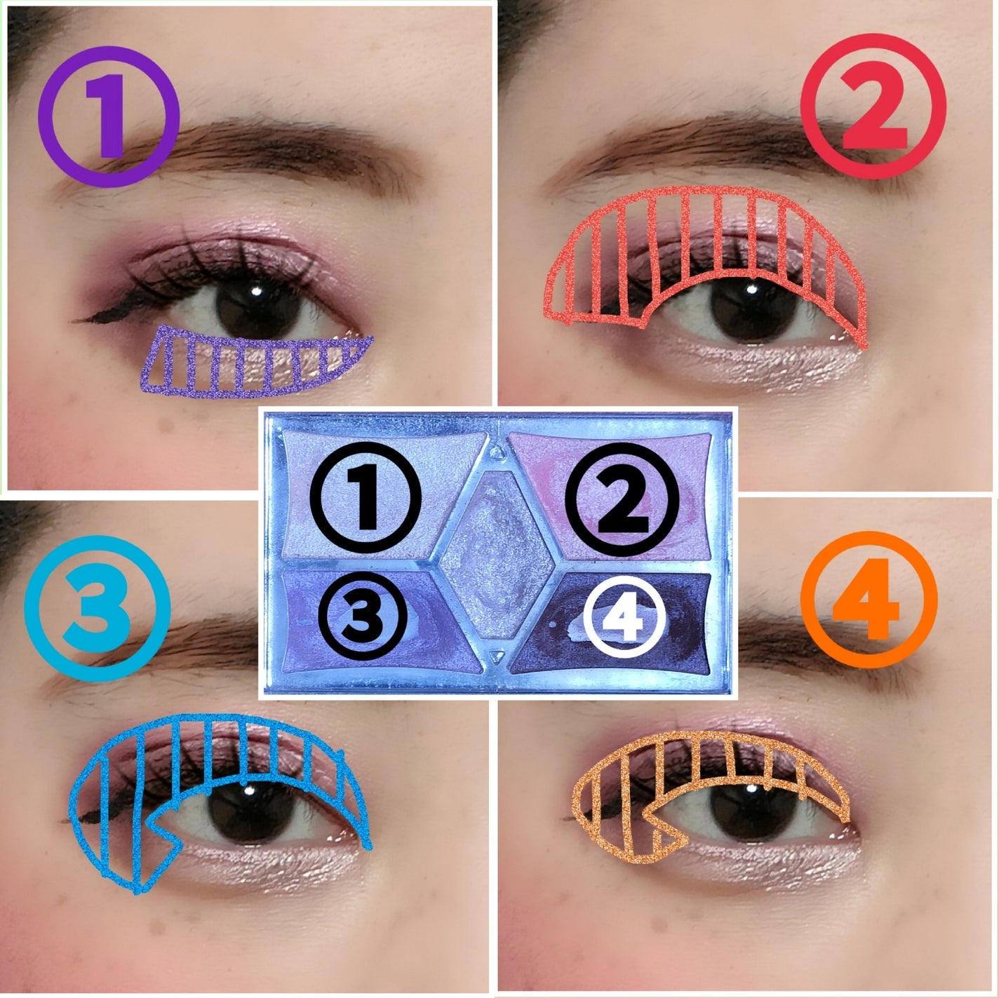 【旧品】パーフェクトスタイリストアイズ/キャンメイク/アイシャドウパレットを使ったクチコミ(5枚目)