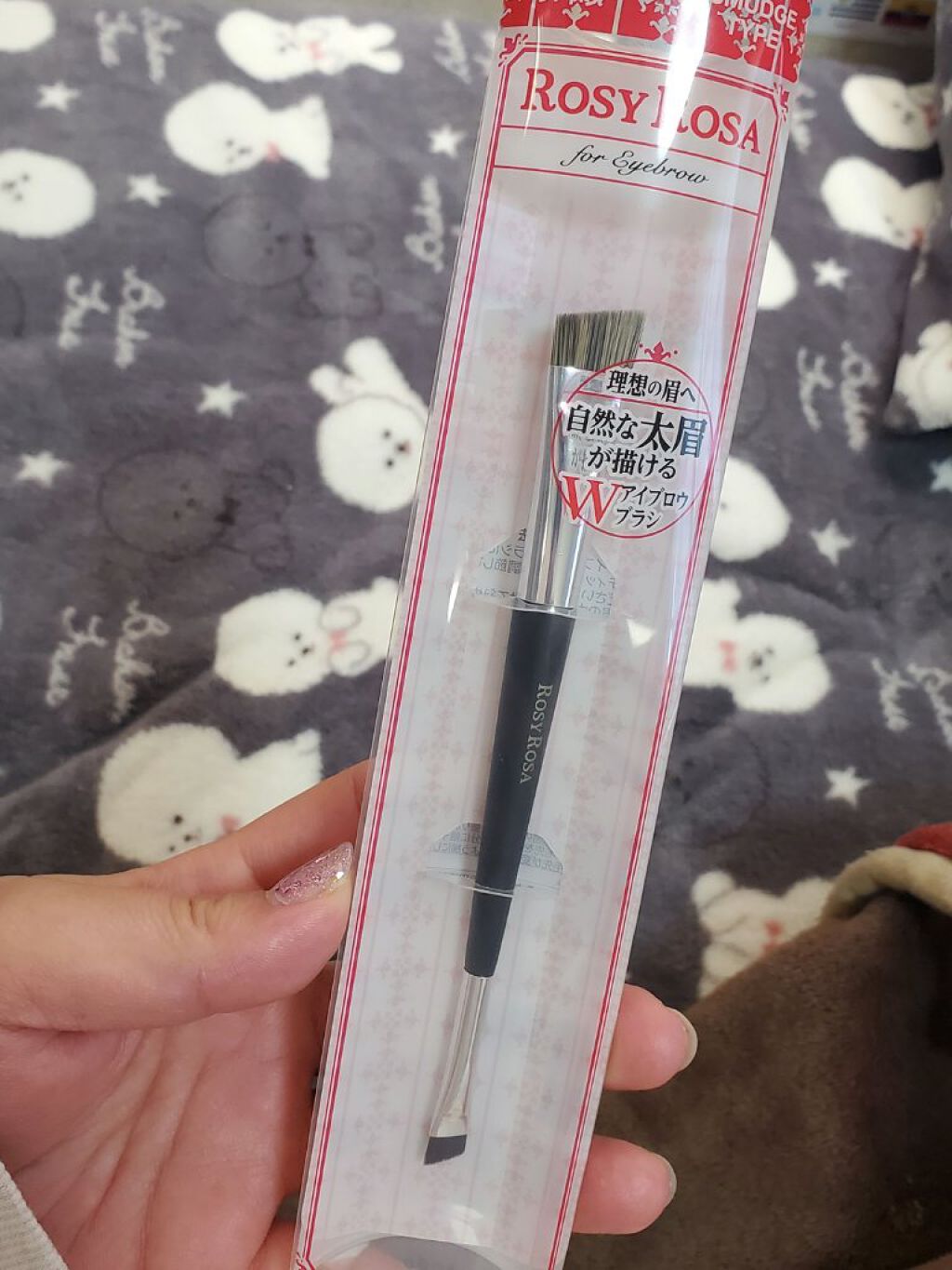 ダブルエンドアイブロウブラシ スマッジタイプ/ロージーローザ/メイクブラシを使ったクチコミ（1枚目）