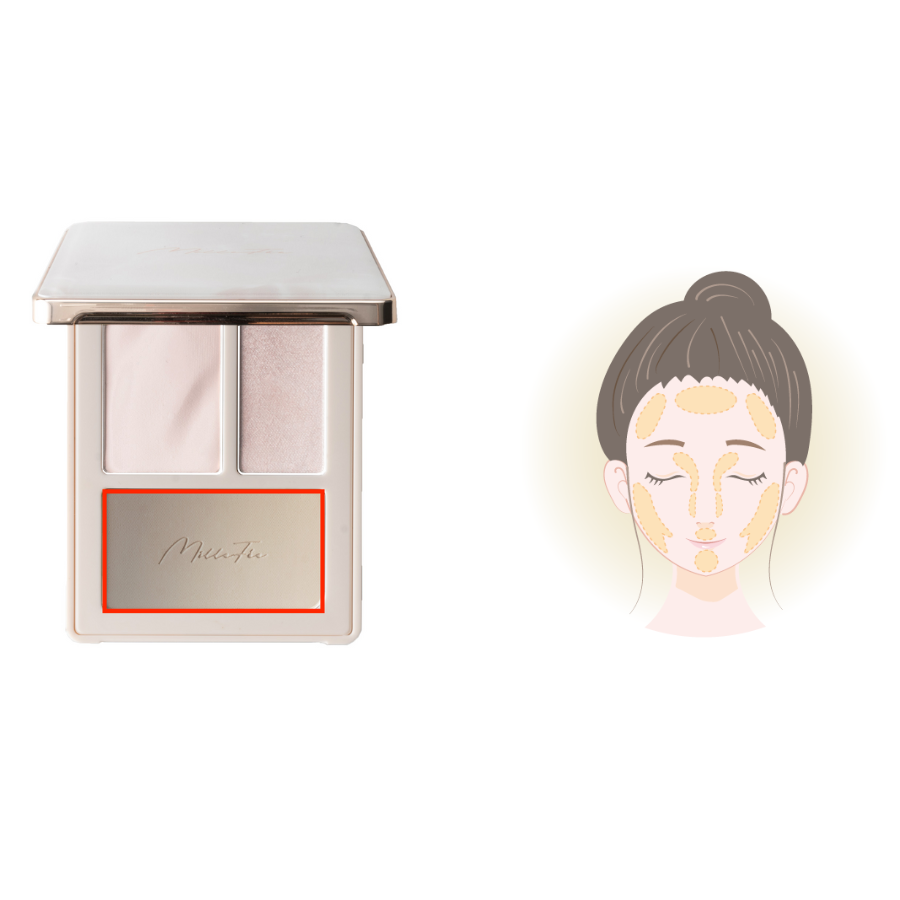 ミルフィーからハイライトとシェーディングが1つになった魔法の小顔パレット「 チート顔コントゥアパレット」が新登場!の画像