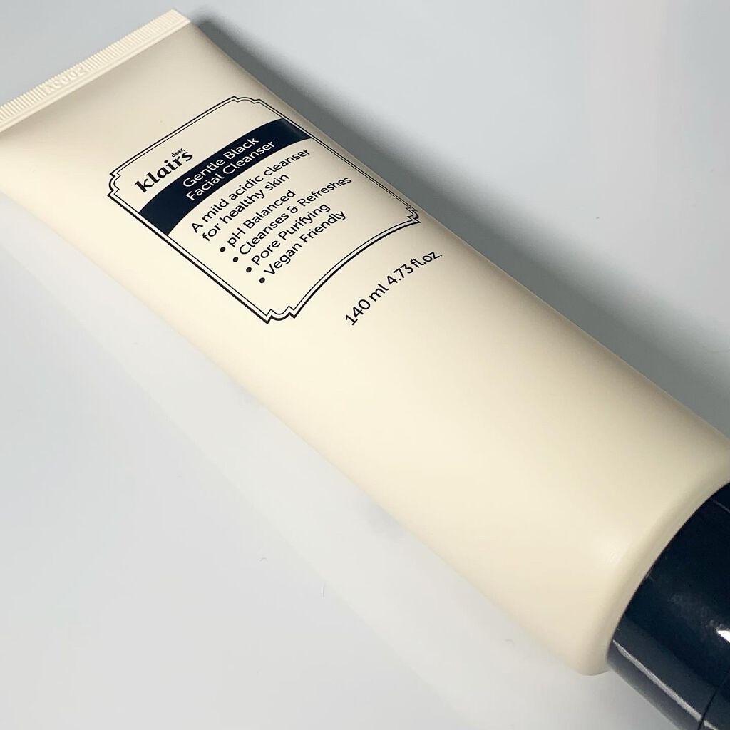 ジェントルブラックフェイシャルクレンザー(140ml)/Klairs/洗顔フォームを使ったクチコミ(2枚目)