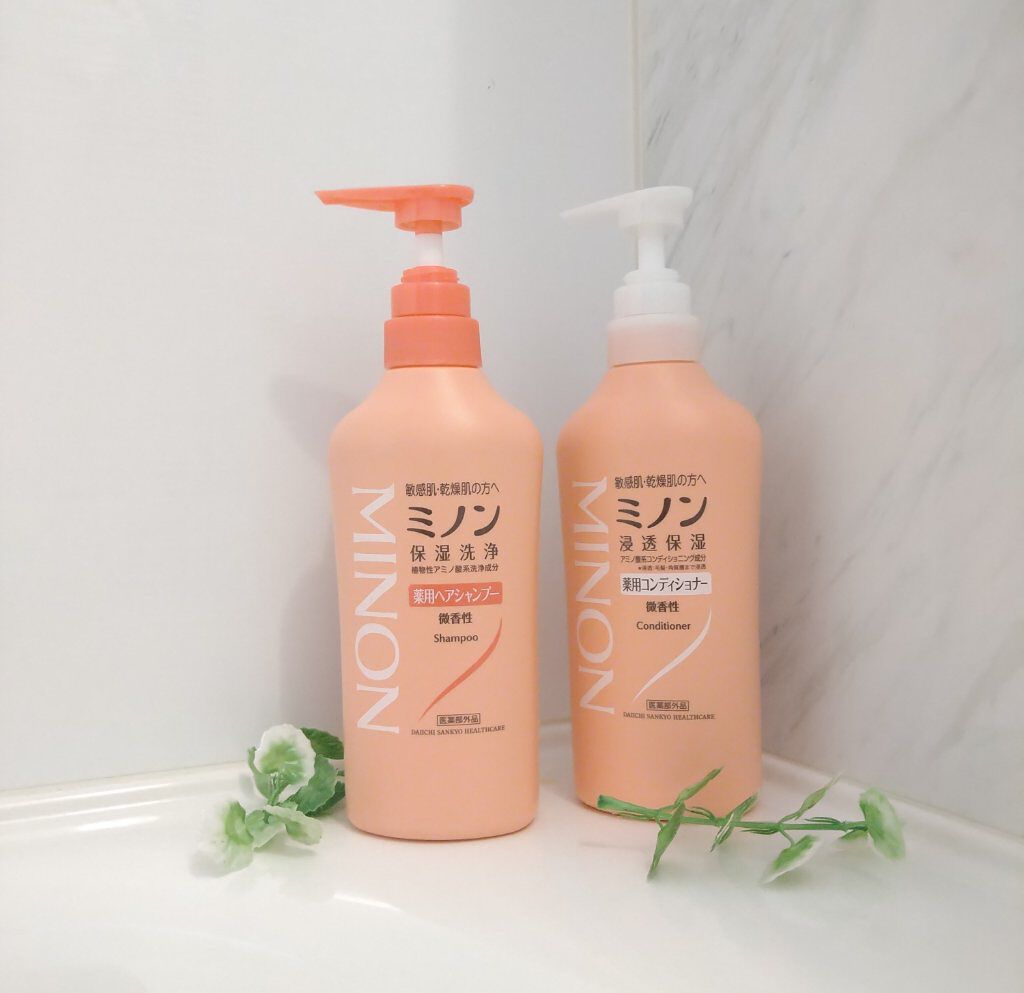 ミノン薬用ヘアシャンプー／薬用コンディショナー/ミノン/市販シャンプーを使ったクチコミ（1枚目）