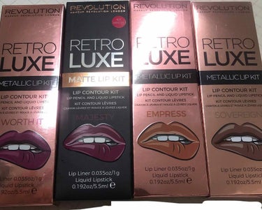 Retro Luxe Kits Matte/MAKEUP REVOLUTION/口紅を使ったクチコミ（1枚目）