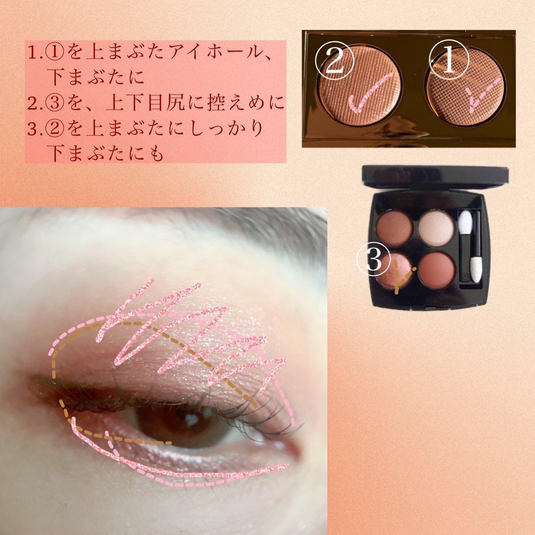 レ キャトル オンブル/CHANEL/アイシャドウパレットを使ったクチコミ（2枚目）