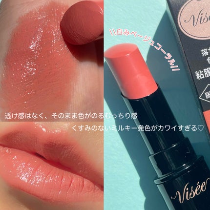 ネンマクフェイク ルージュ/Visée/口紅を使ったクチコミ(3枚目)