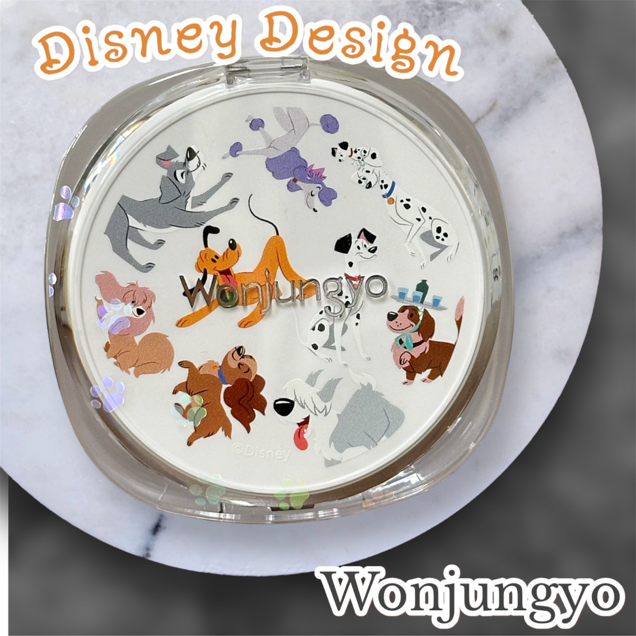 ウォンジョンヨ　トーンアップ　フィルタークッション 01 シャインピンク（ディズニーデザイン）/Wonjungyo/クッションファンデーションを使ったクチコミ（1枚目）