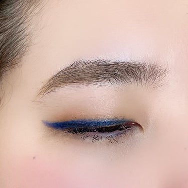 カジャルインクアーティスト 08 Gunjo Blue/SHISEIDO/ジェル・クリームアイシャドウを使ったクチコミ（3枚目）