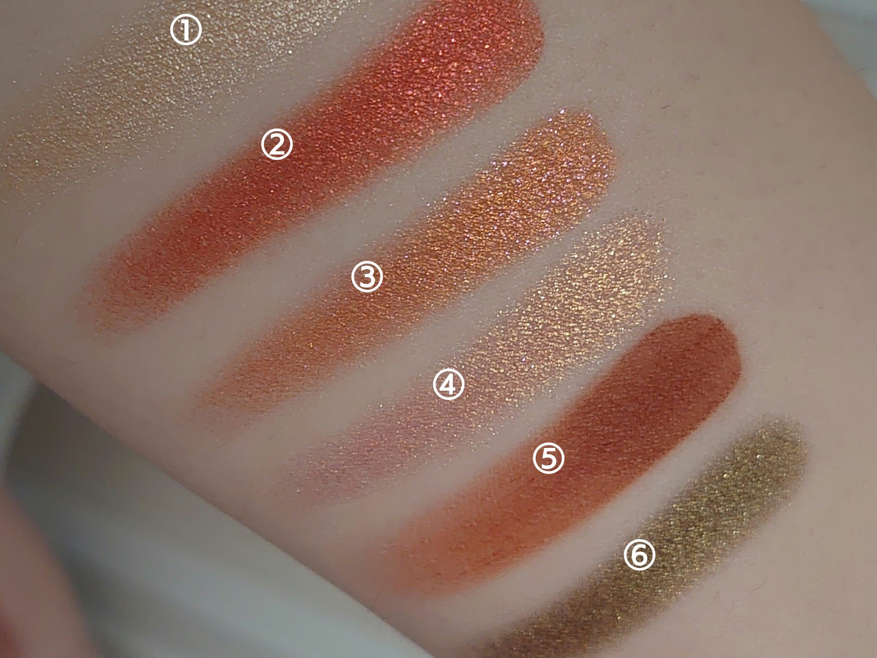 スモール アイシャドウ ×6 ラブストラック ラック/M・A・C/アイシャドウパレットを使ったクチコミ（3枚目）