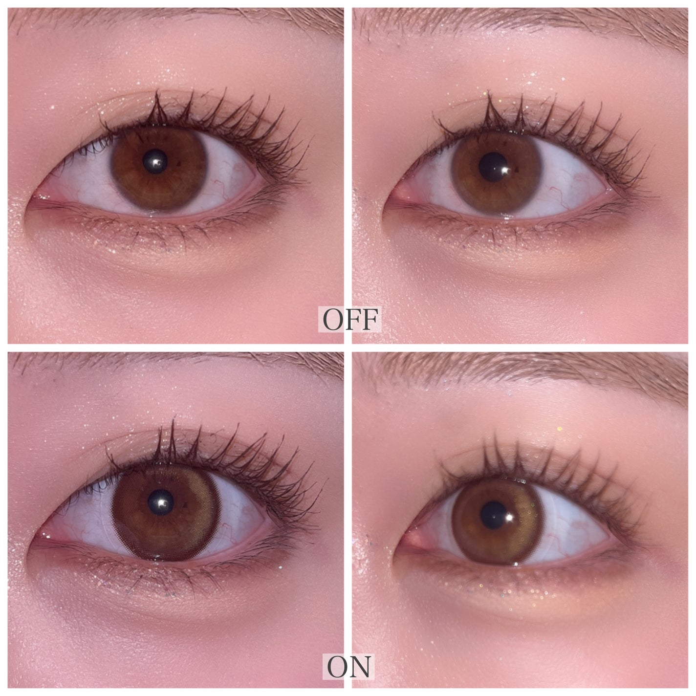 クローリングブラウン/LENSME/カラーコンタクトレンズを使ったクチコミ(2枚目)