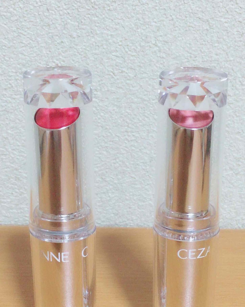 ラスティンググロスリップ/CEZANNE/口紅を使ったクチコミ（2枚目）