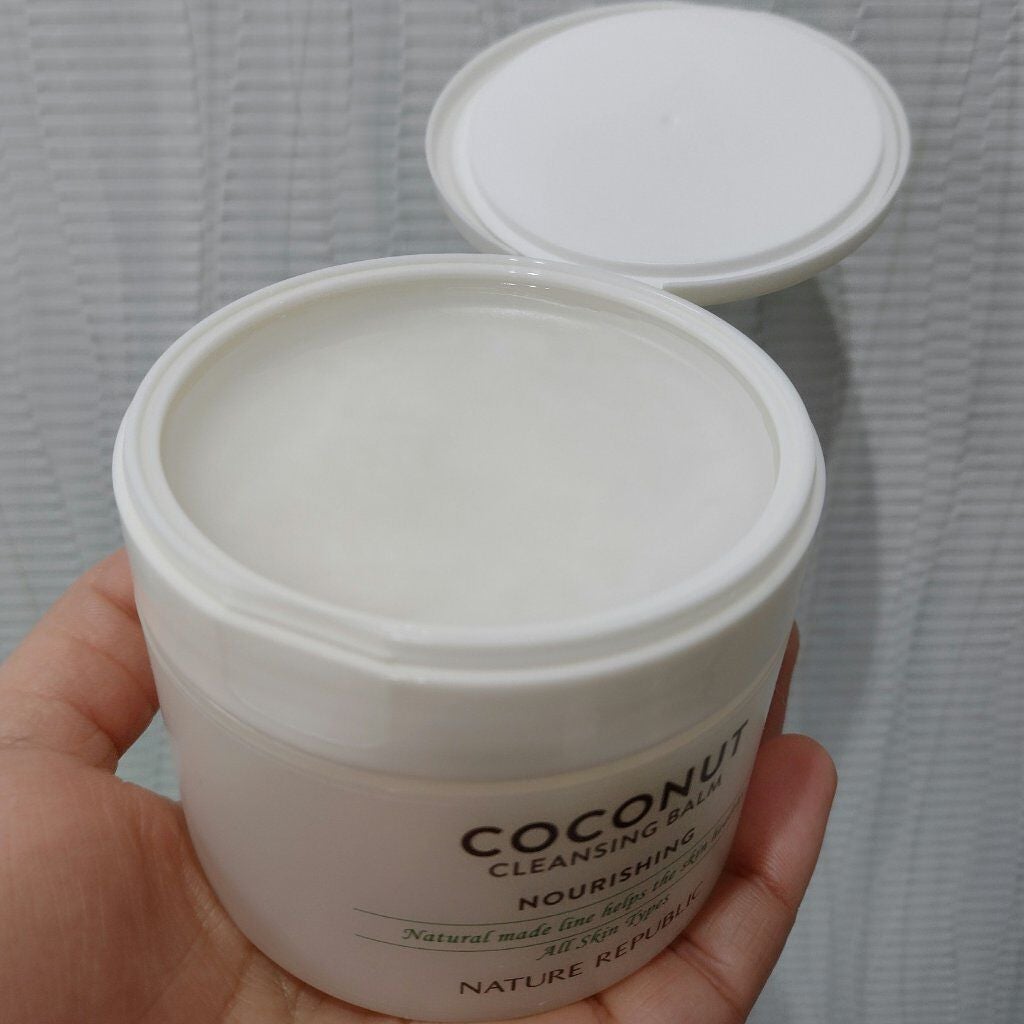 ココナッツ クレンジングバーム/ネイチャーリパブリック/クレンジングバームを使ったクチコミ(4枚目)