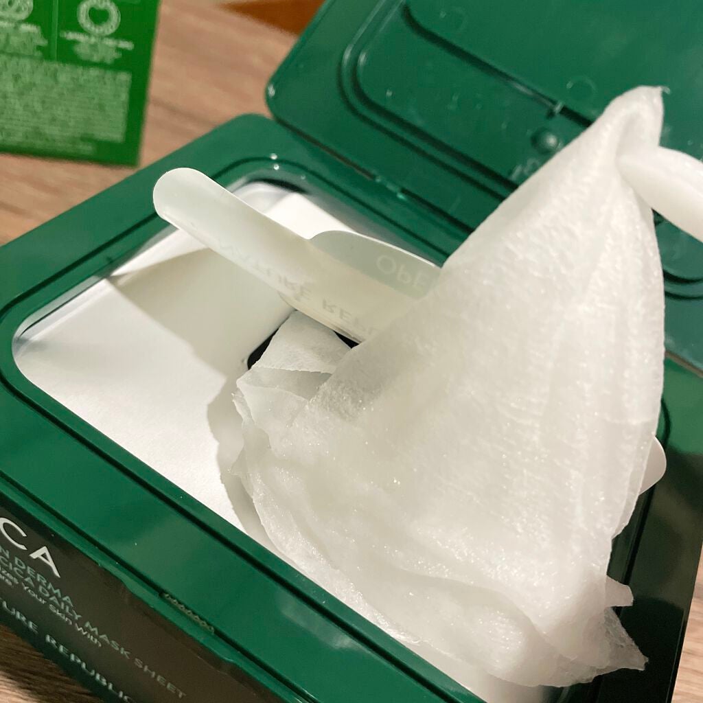 グリーンダーマCICA デイリーシートマスク/ネイチャーリパブリック/シートマスク・パックを使ったクチコミ(3枚目)