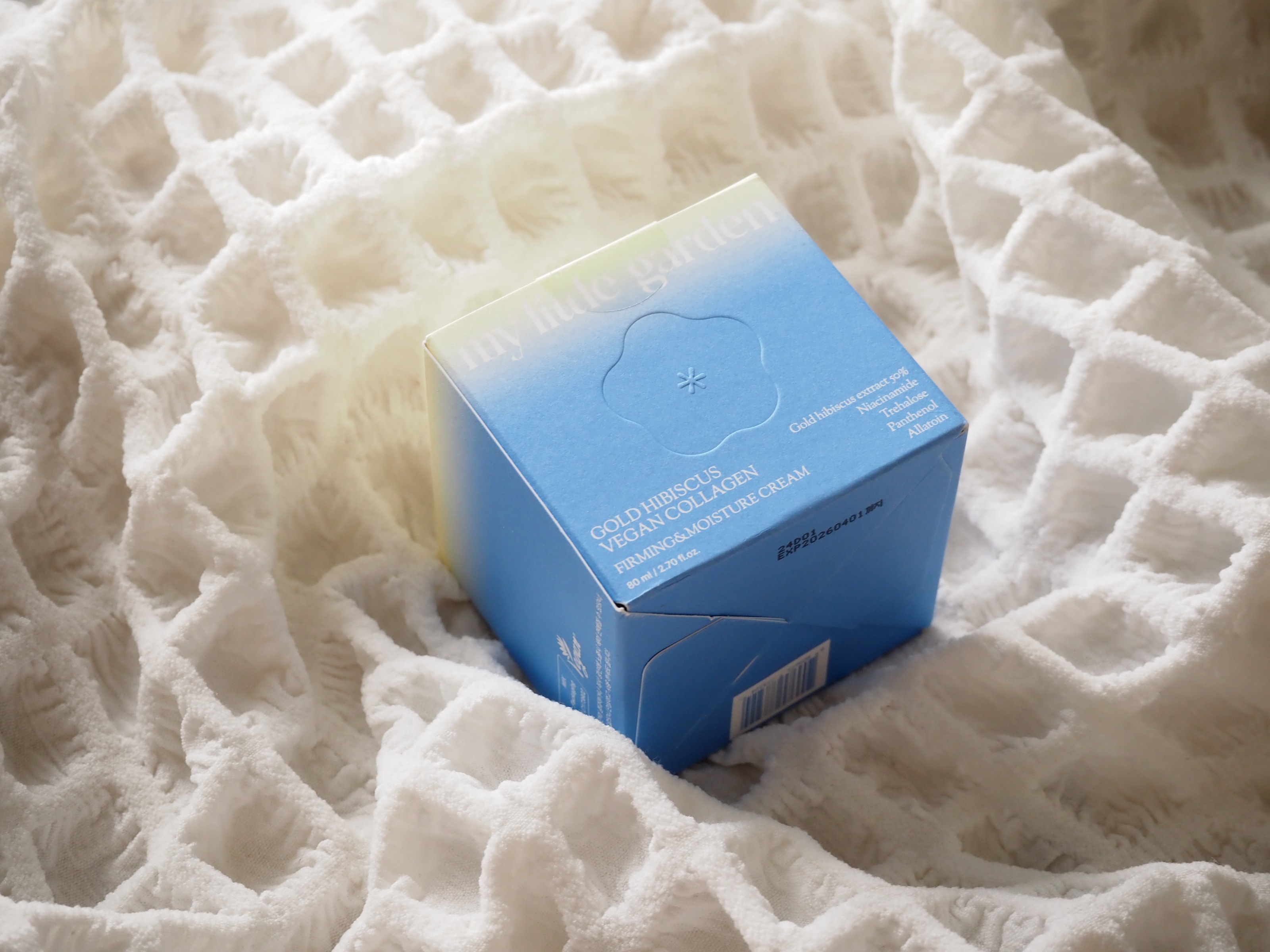 ゴールドヒビスカスヴィーガンコラーゲン弾力水分クリーム/my little garden/フェイスクリームを使ったクチコミ（2枚目）