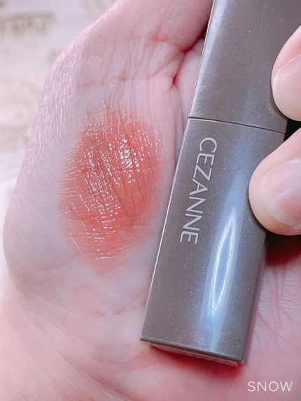 リップカラーシールド/CEZANNE/口紅を使ったクチコミ(3枚目)