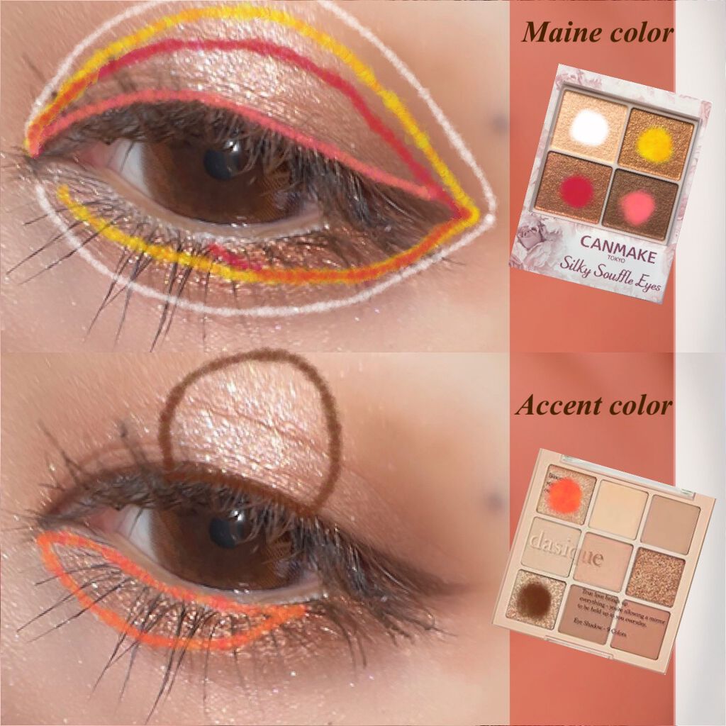 シルキースフレアイズ/キャンメイク/アイシャドウパレットを使ったクチコミ（2枚目）