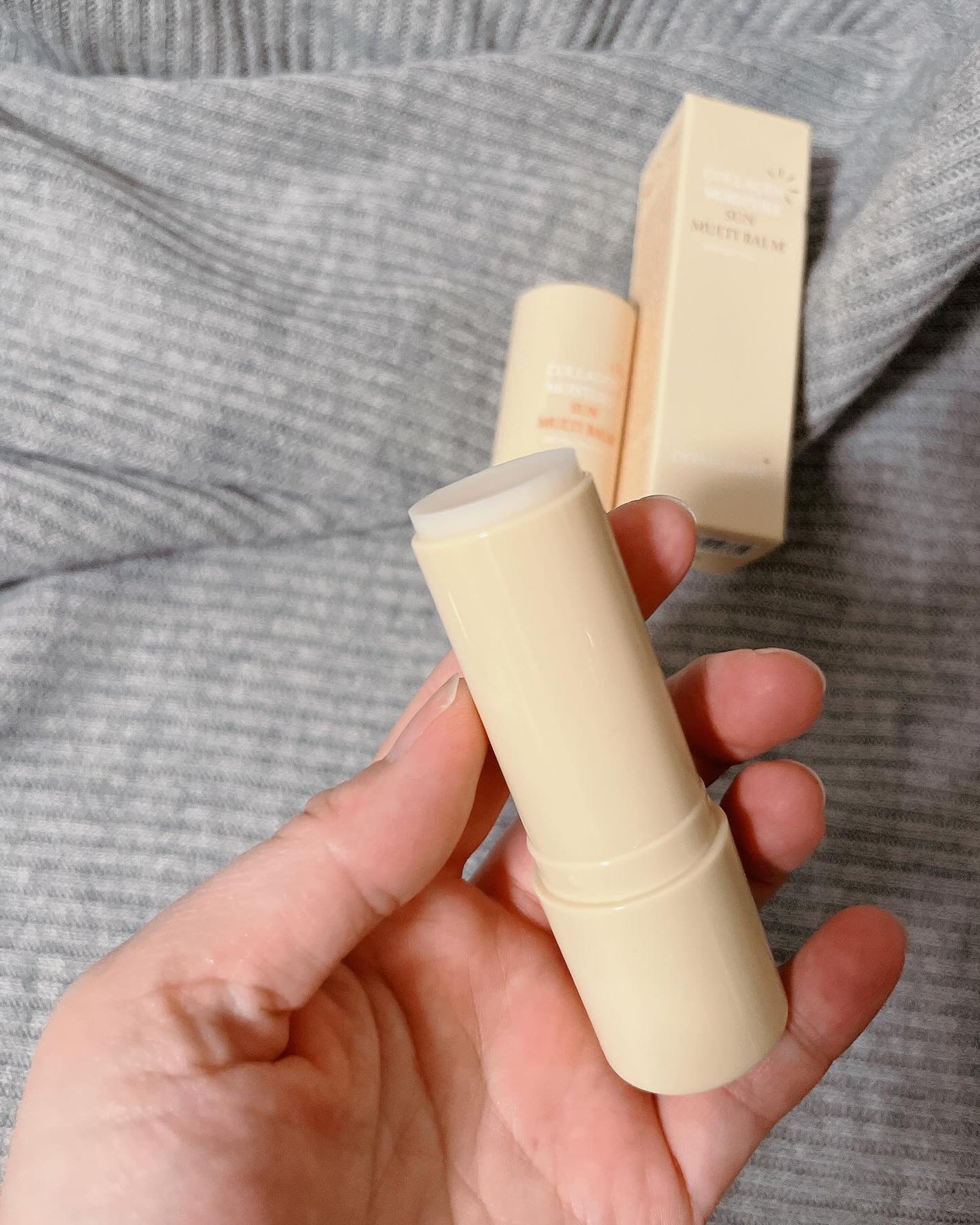 コラーゲンモイスチャーSUNマルチバーム/DERMASHARE/日焼け止めスティックを使ったクチコミ(3枚目)