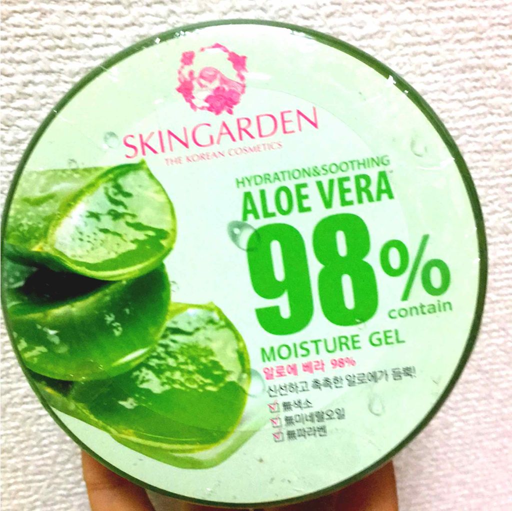 アロエベラ98% モイスチャージェル/スキンガーデン/フェイスクリームを使ったクチコミ(1枚目)
