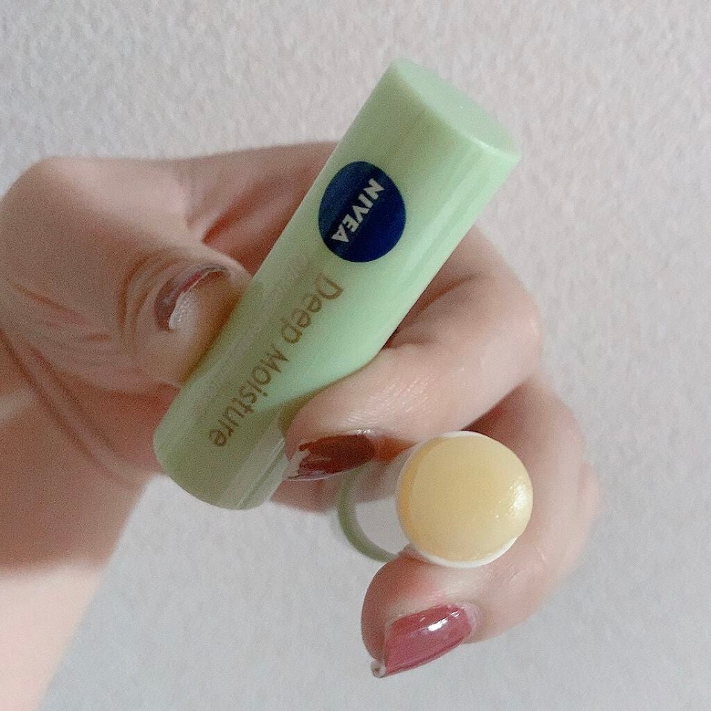 ニベア ディープモイスチャーリップ/ニベア/リップクリームを使ったクチコミ(3枚目)