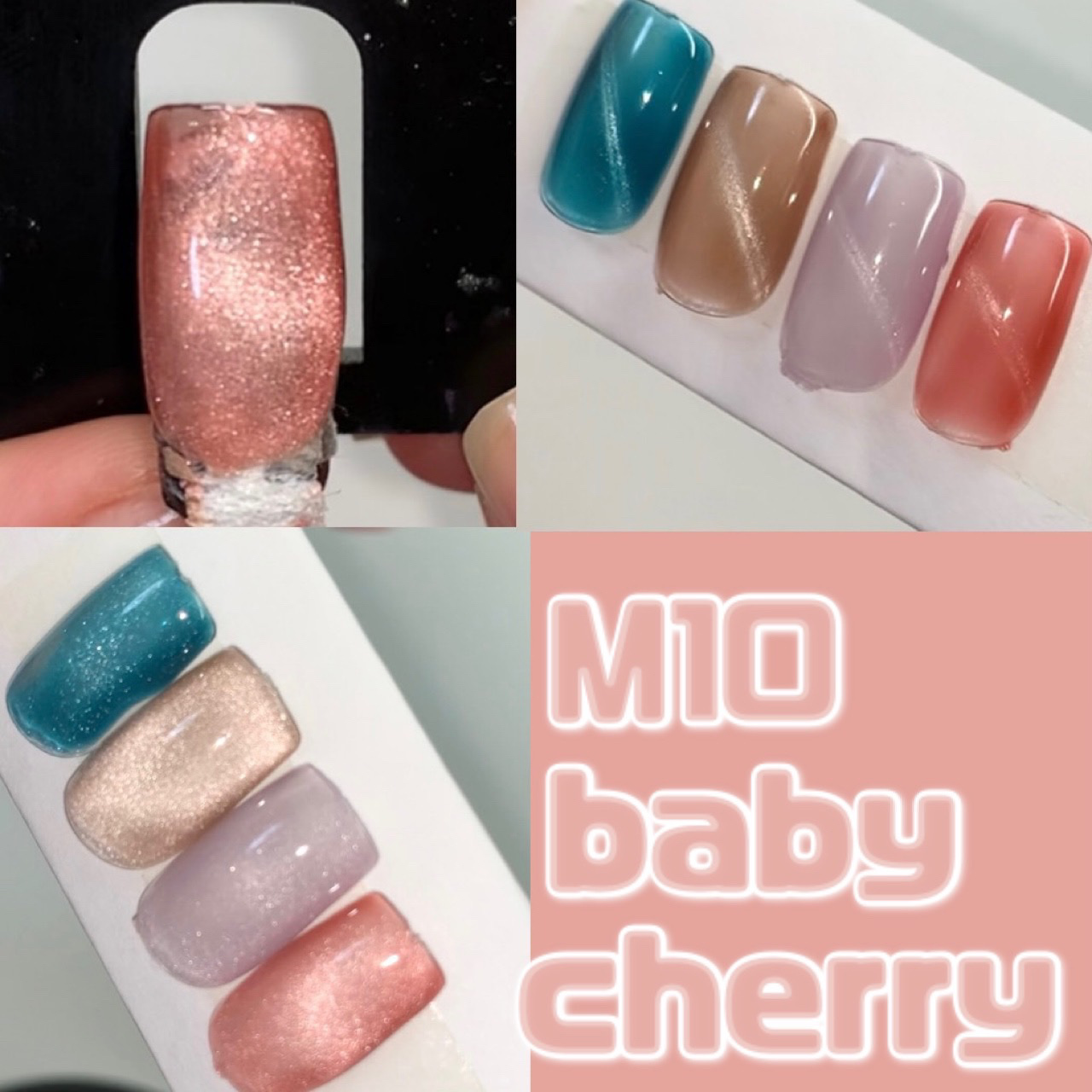 GELiSM (ジェリズム) M10 baby cherry/D-UP/ジェルネイルを使ったクチコミ（1枚目）