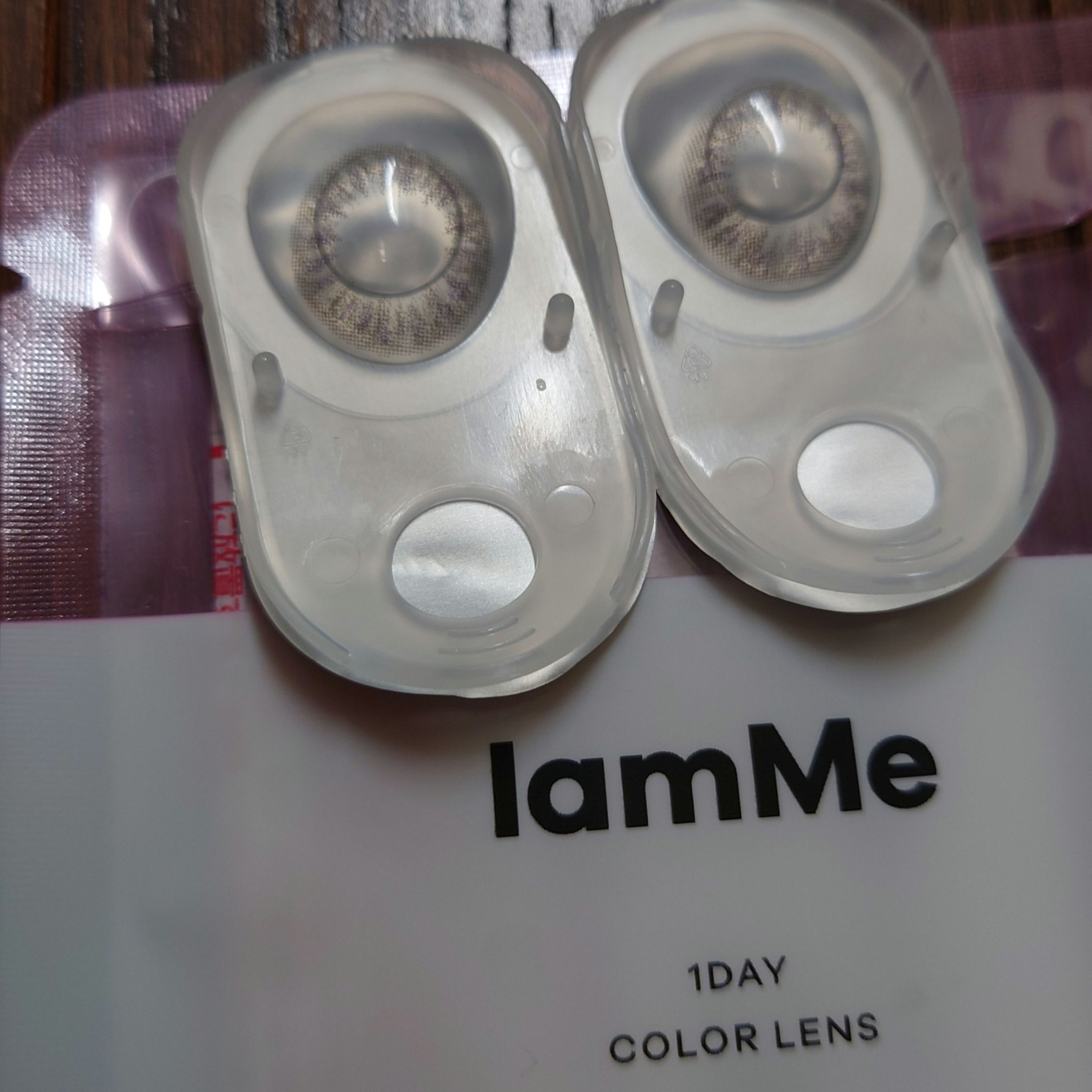 MARU-MARU Gray（L）/IamMe/カラーコンタクトレンズを使ったクチコミ（2枚目）