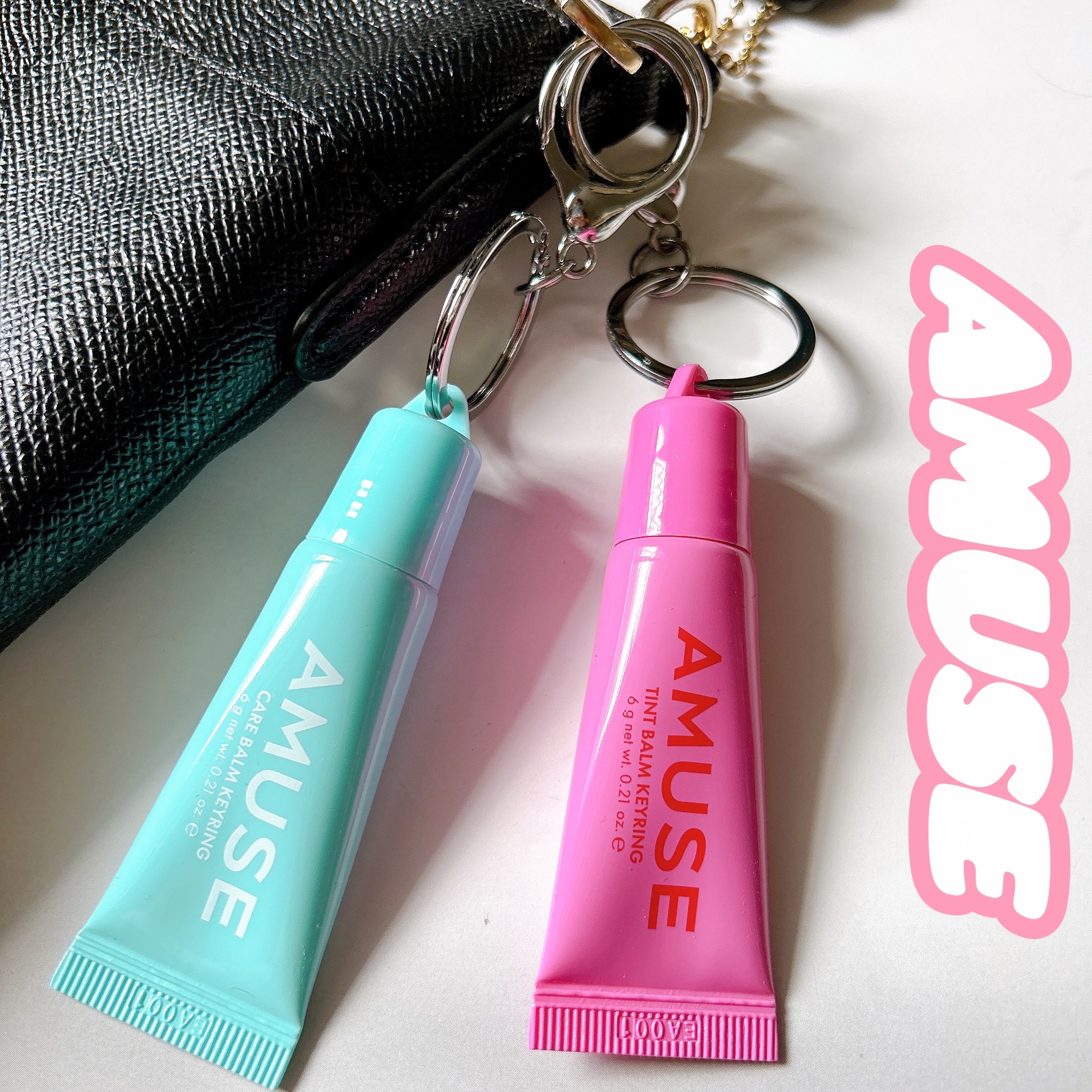 ケア/ティントバームキーリング/AMUSE/リップグロスを使ったクチコミ（1枚目）