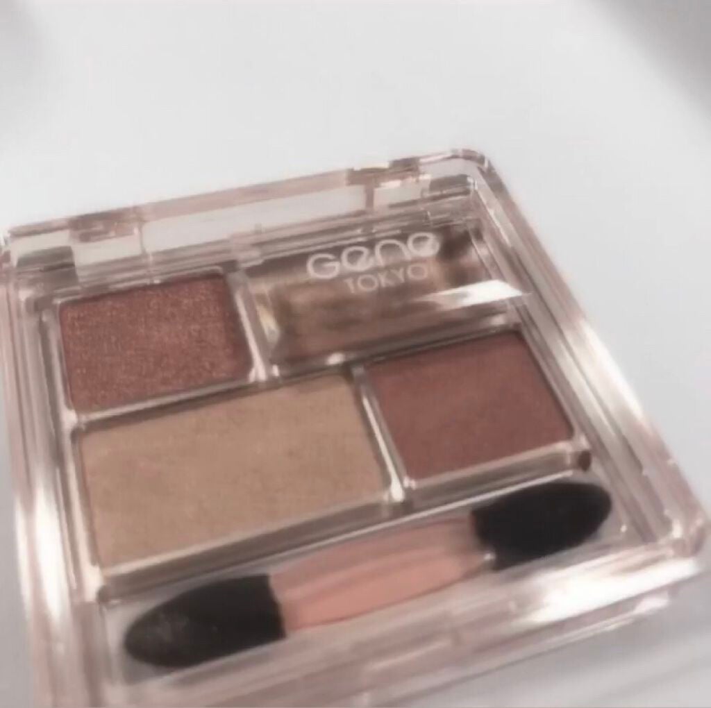 GENE TOKYO リラクシーアイシャドウ/DAISO/アイシャドウパレットを使ったクチコミ(2枚目)