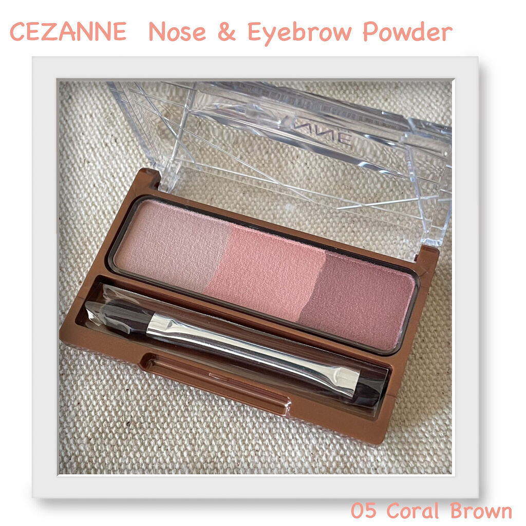 ノーズ＆アイブロウパウダー/CEZANNE/パウダーアイブロウを使ったクチコミ（1枚目）