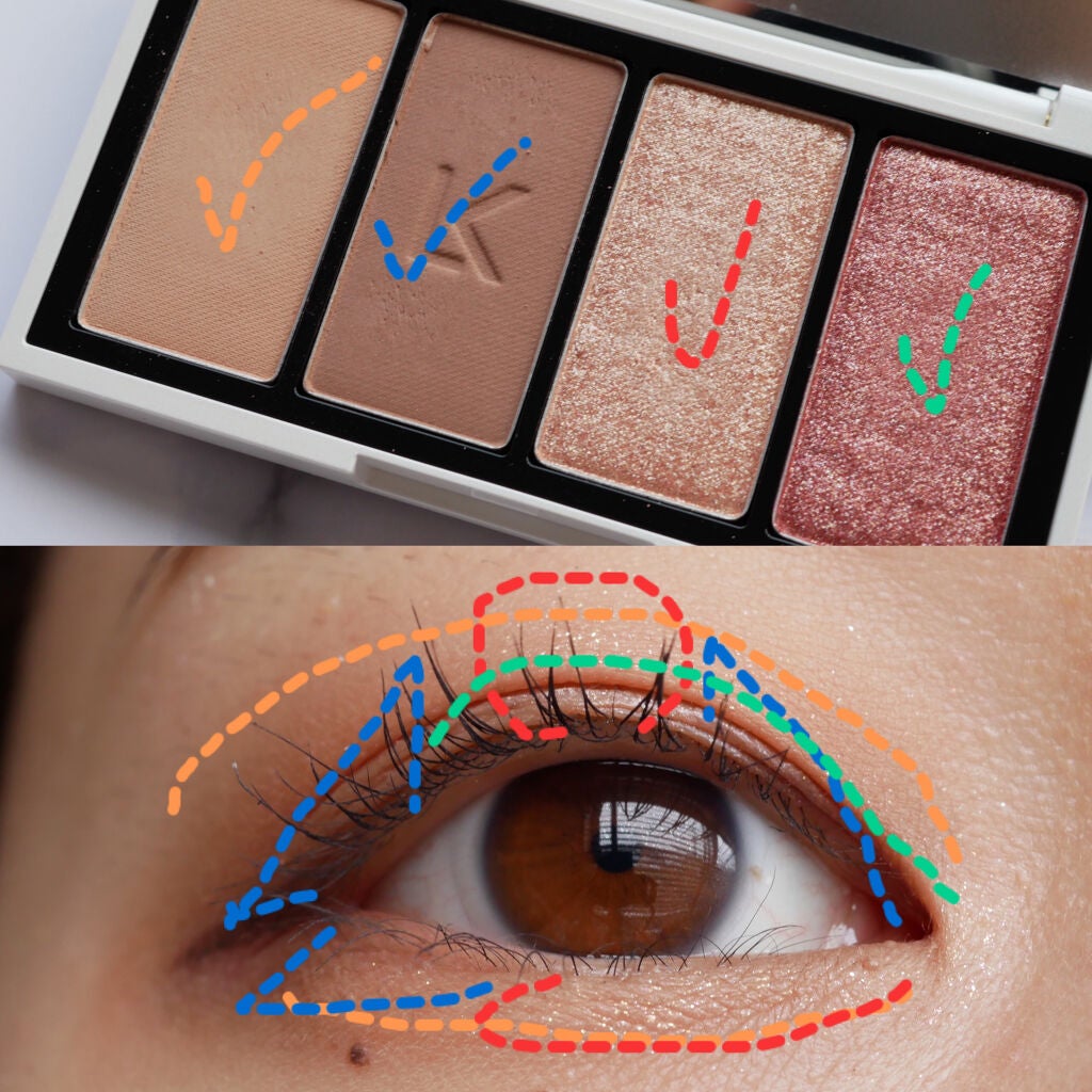 ジャストアイパレット/Laka/アイシャドウパレットを使ったクチコミ(2枚目)