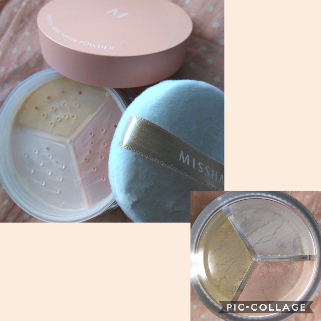 M パステルマカロン パウダー No.2/MISSHA/ルースパウダーを使ったクチコミ（3枚目）