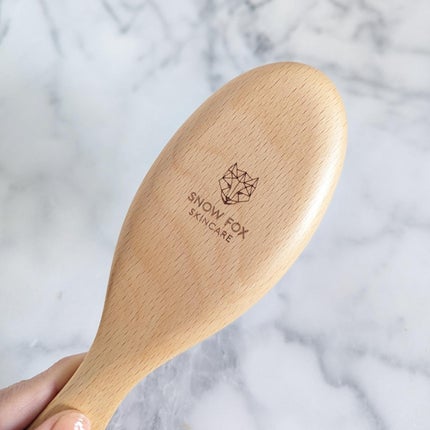 プレミアム FOXカッサ ウッド ヘアブラシ/SNOW FOX SKINCARE/メイクブラシを使ったクチコミ(5枚目)