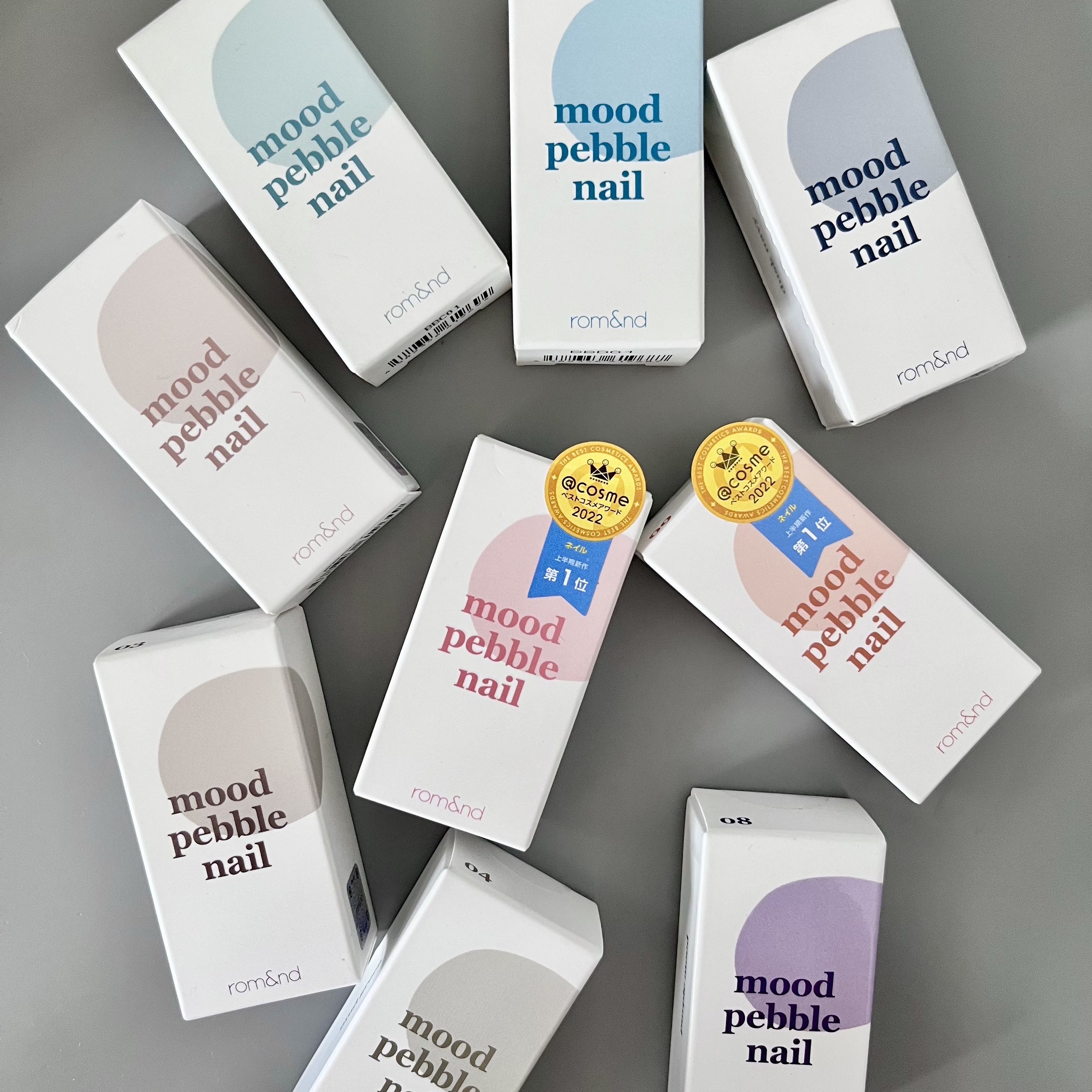 ムードペブルネイル/rom&nd/マニキュアを使ったクチコミ（2枚目）