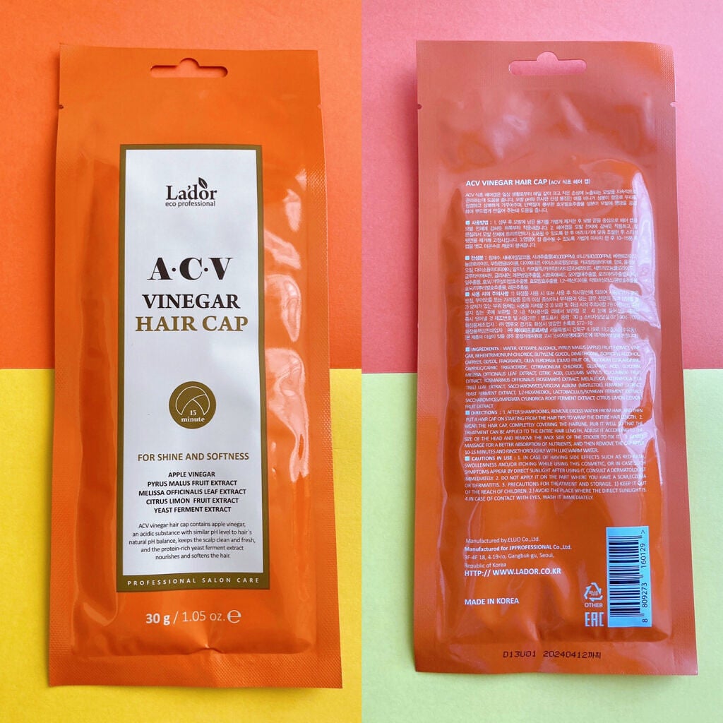 ACV VINEGAR HAIR CAP /La'dor/アウトバストリートメントを使ったクチコミ(2枚目)