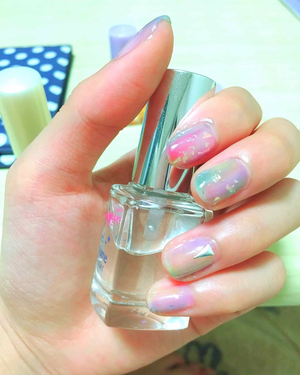 ジェルボリュームトップコート/キャンメイク/ネイルトップコートを使ったクチコミ（1枚目）