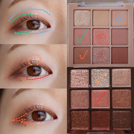 シャドウパレット/dasique/アイシャドウパレットを使ったクチコミ(2枚目)