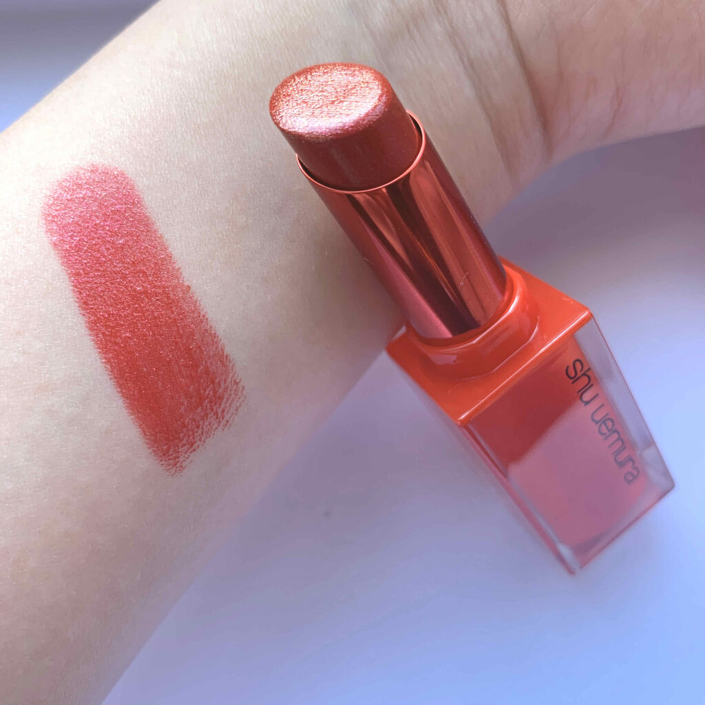ルージュ アンリミテッド ラッカーシャイン/shu uemura/口紅を使ったクチコミ（2枚目）