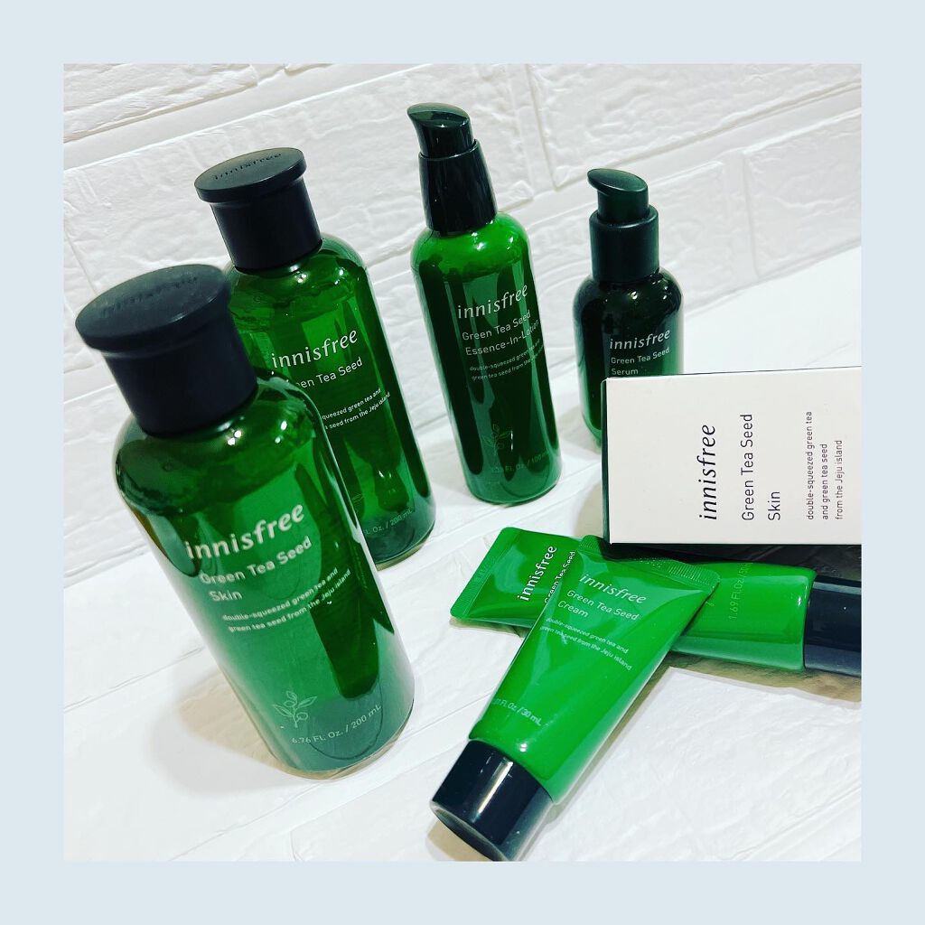 グリーンティーシード クリーム/innisfree/フェイスクリームを使ったクチコミ(3枚目)