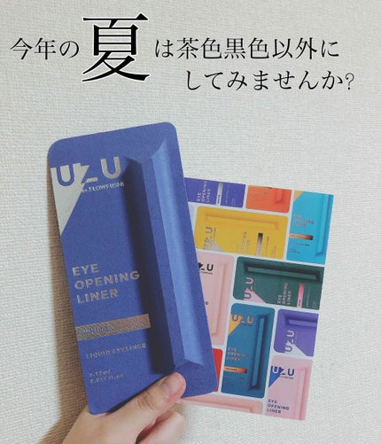 EYE OPENING LINER/UZU BY FLOWFUSHI/リキッドアイライナーを使ったクチコミ(1枚目)