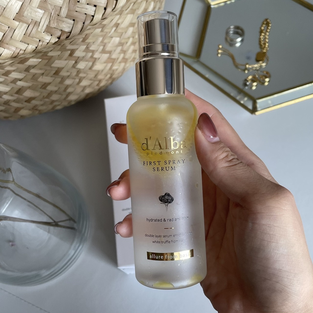 ダルバ ホワイトトリュフファーストスプレーセラム/ダルバ/ミスト状化粧水を使ったクチコミ（2枚目）