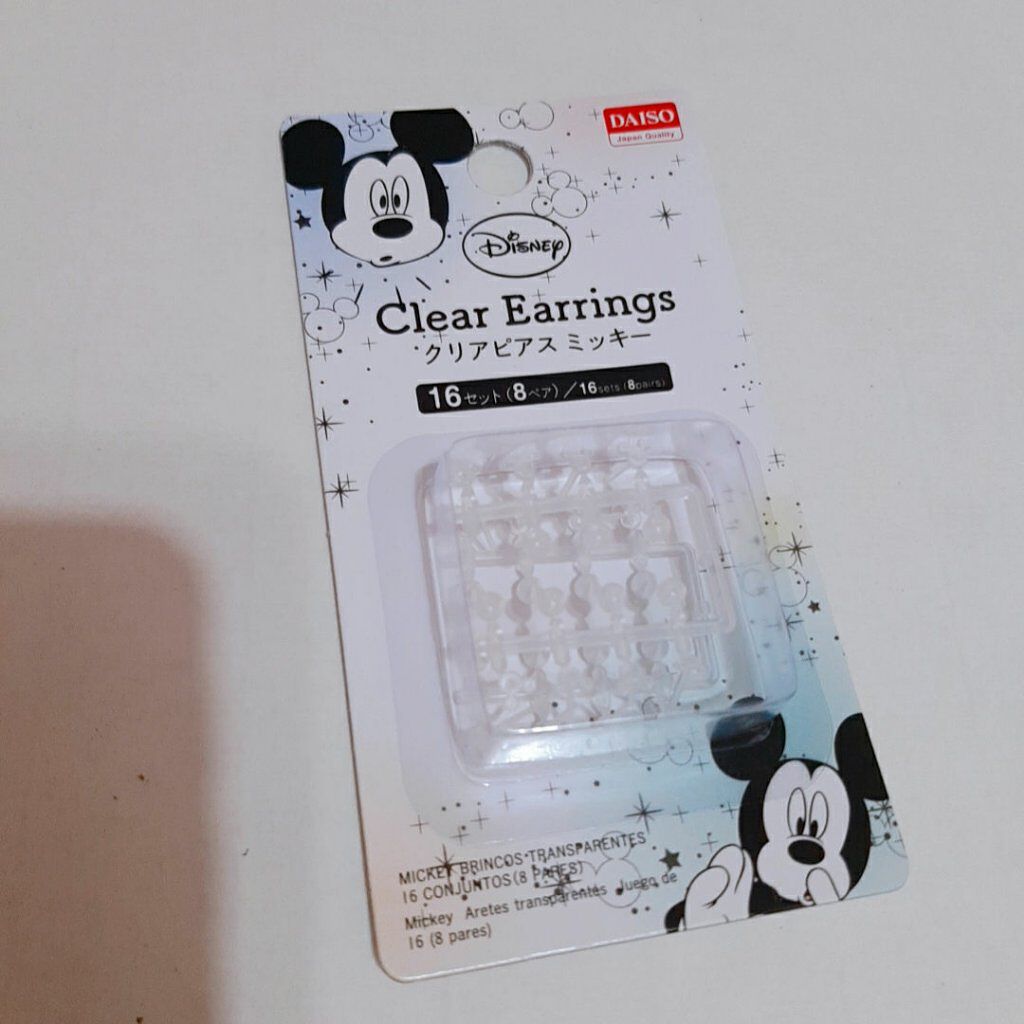 試してみた クリアピアス ミッキー Daiso Lips