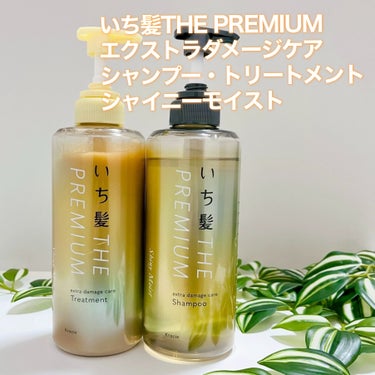 THE PREMIUM エクストラダメージケアシャンプー／トリートメント（シャイニーモイスト）/いち髪/シャンプー・コンディショナーを使ったクチコミ（2枚目）