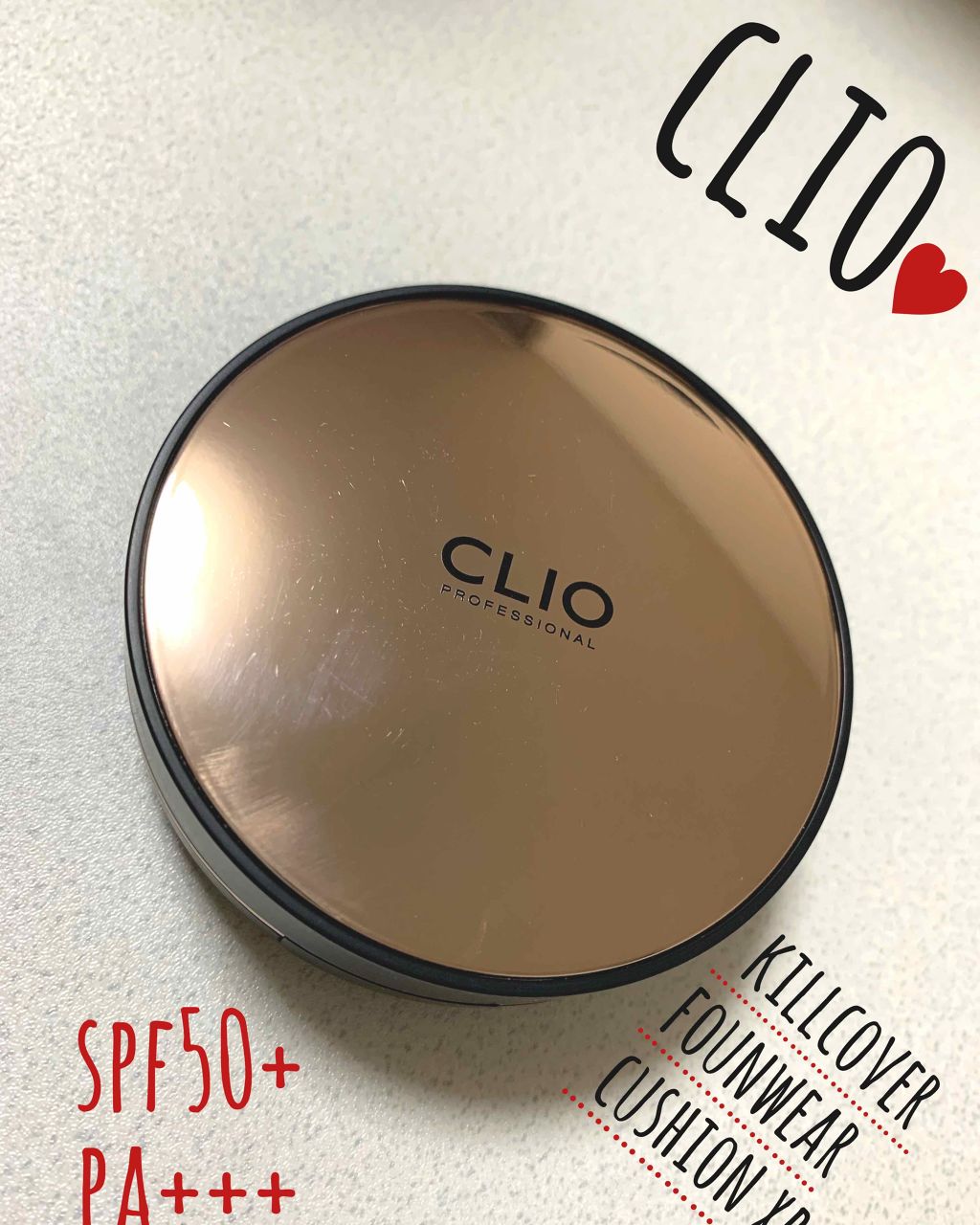 キル カバー ファンウェア クッション エックスピー/CLIO/クッションファンデーションを使ったクチコミ（1枚目）