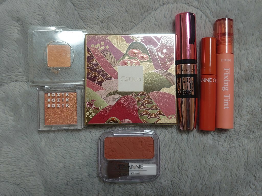 ナチュラルアイカラー シャインオレンジ/ルアモ/単色アイシャドウを使ったクチコミ（1枚目）