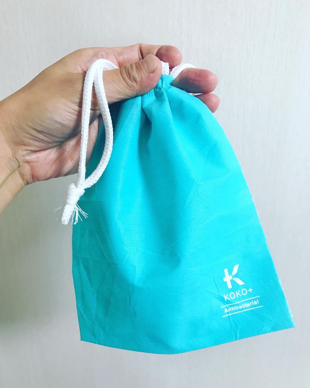 KOKO+(ココタス) Dew(R)使用 不織布の巾着/KAWAGUCHI/マスクを使ったクチコミ(1枚目)