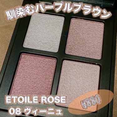 エトワルローズ 4色アイシャドウ 08 ヴィーニュ/Étoile Rose/アイシャドウパレットを使ったクチコミ（1枚目）