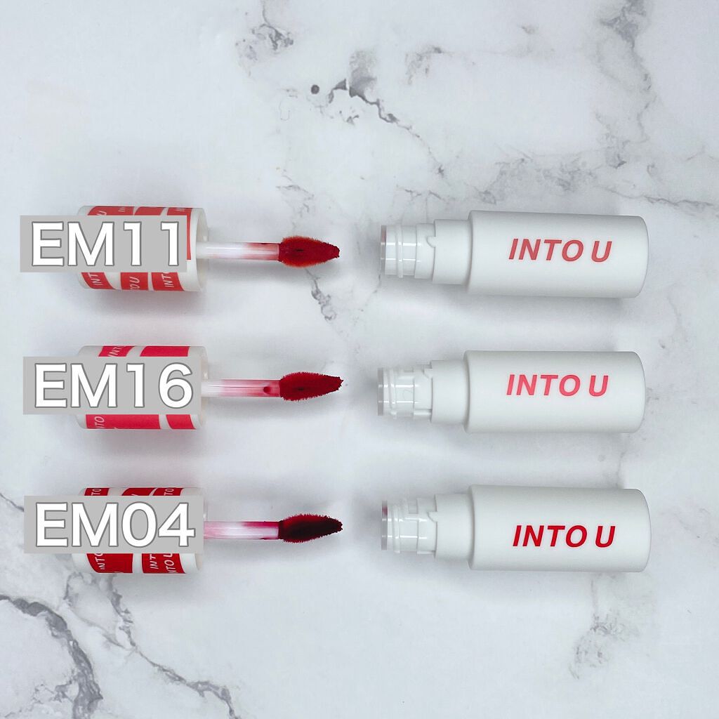 スーパーマットリップ&チークマッド/INTO U/口紅を使ったクチコミ(3枚目)