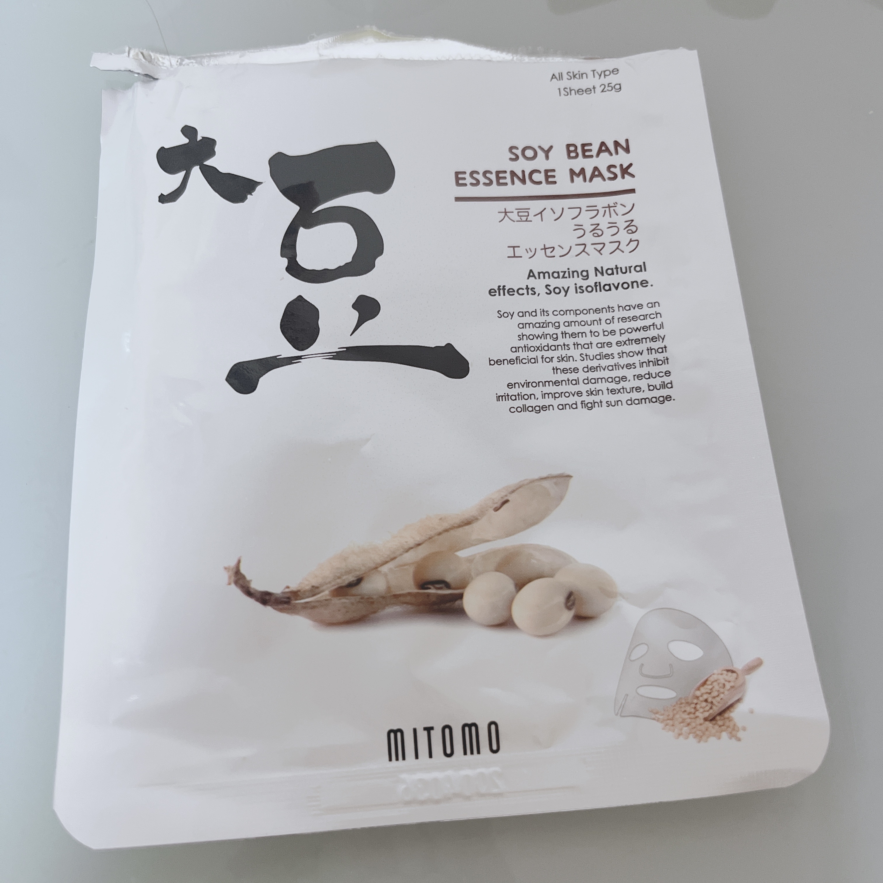 大豆イソフラボン エッセンスマスク/MITOMO/シートマスク・パックを使ったクチコミ（1枚目）