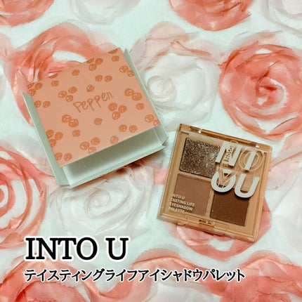 テイスティングライフアイシャドウパレット/INTO U/アイシャドウパレットを使ったクチコミ(1枚目)