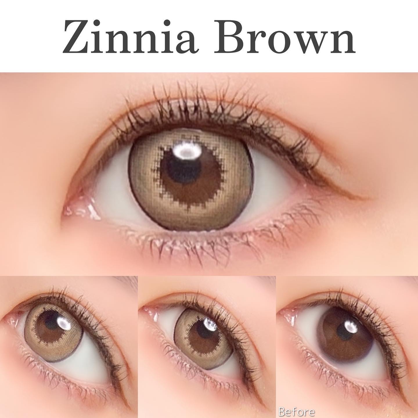 Zinnia/カラコンムーン/カラーコンタクトレンズを使ったクチコミ（3枚目）