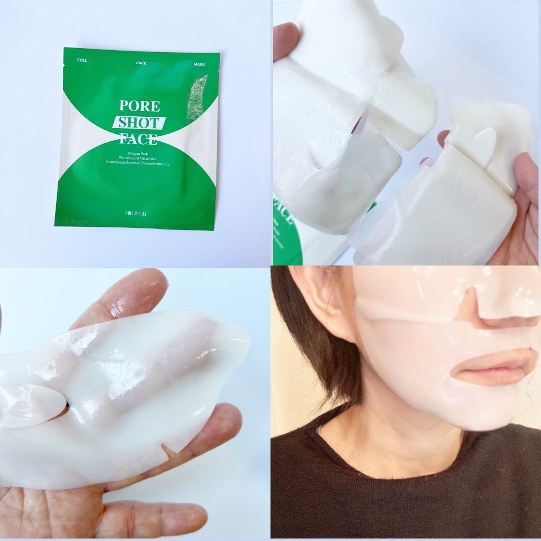 フルフェイスコラーゲンマスクパック/MILLIMILLI/シートマスク・パックを使ったクチコミ（2枚目）